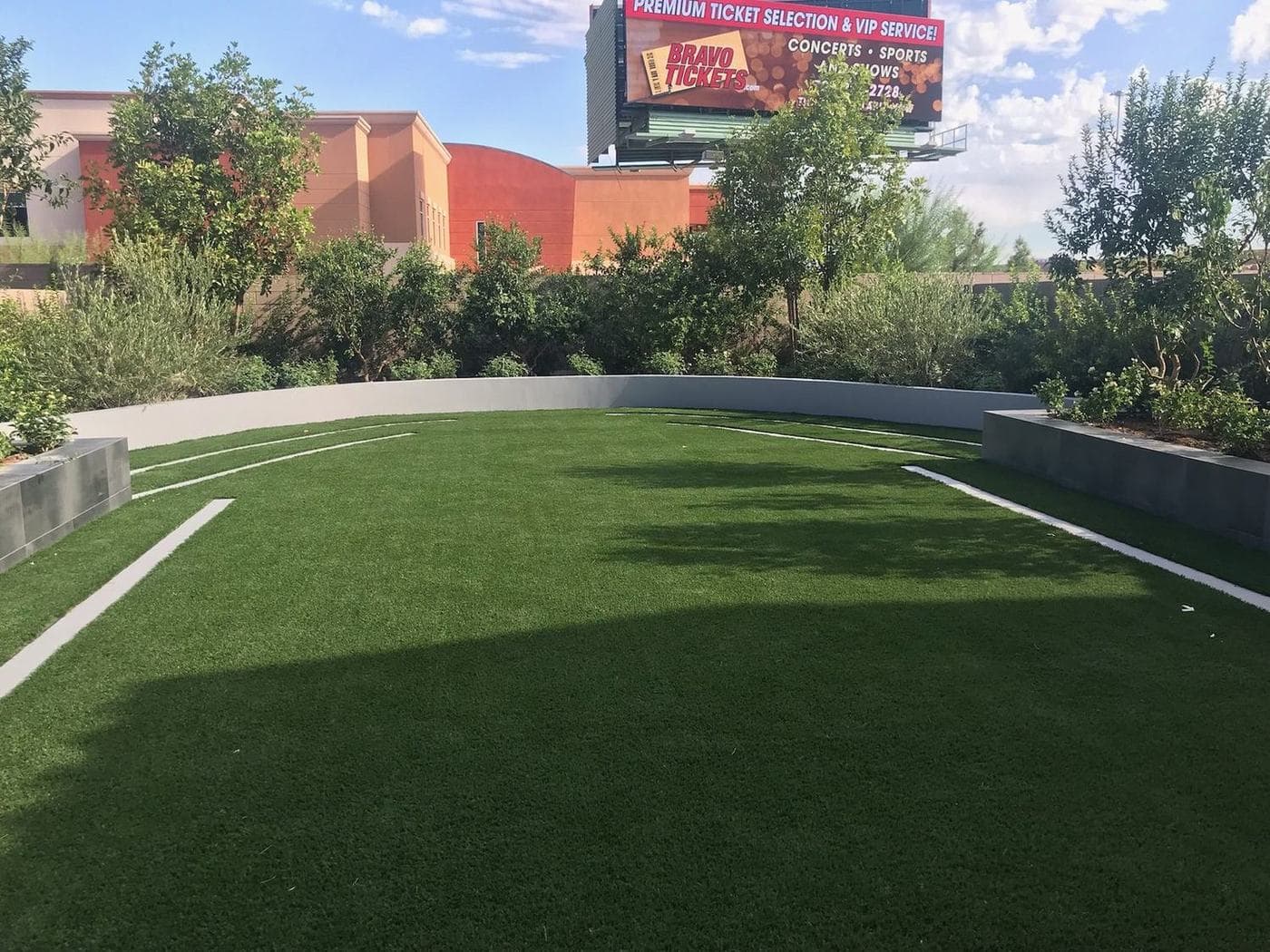 Large commercial turf area maintained by A1 in Las Vegas