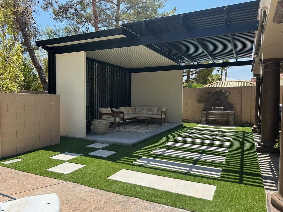 Covered Patio & Turf Courtyard — after 2