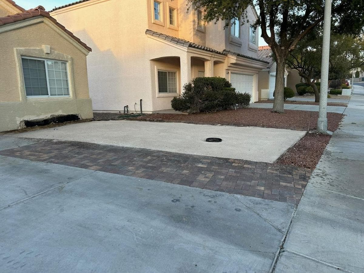 Driveway Extension & Rock Conversion — Las Vegas Valley