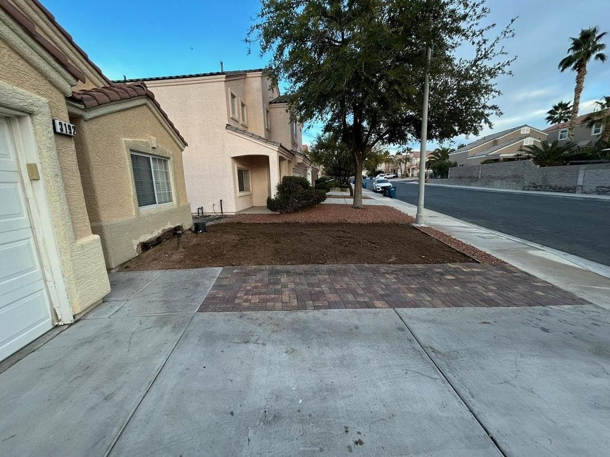 Driveway Extension & Rock Conversion — during construction 1